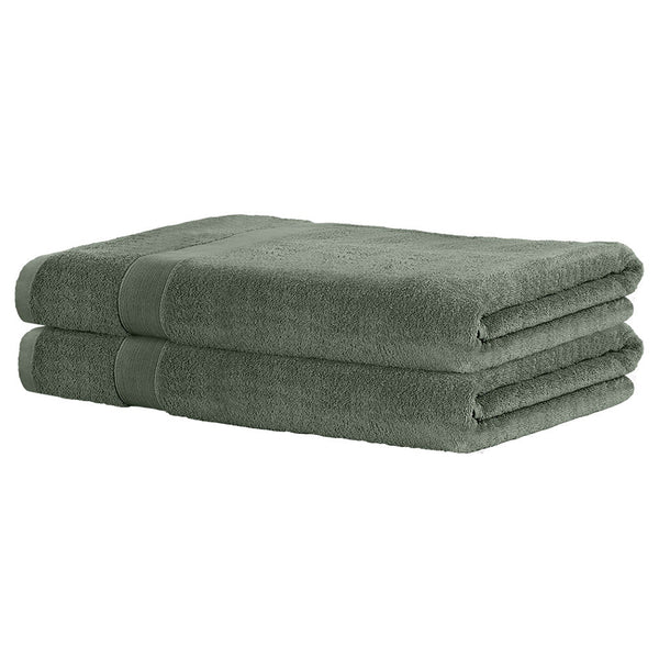 2 Pack Bath Sheets Set Cotton Extra Large Towel Green Towels & Washcloths