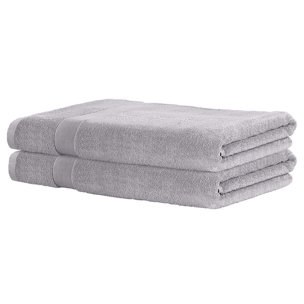 2 Pack Bath Sheets Set Cotton Extra Large Towel Grey Towels & Washcloths