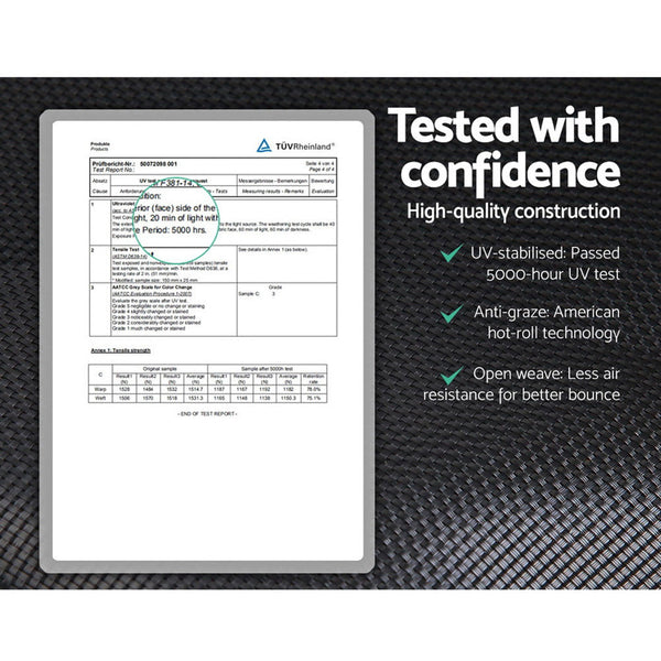 Everfit 12Ft Trampoline For Kids W/ Ladder Enclosure Safety Net Pad Gift Round Trampolines