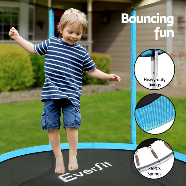 Everfit 6Ft Round Kids Trampoline With Safety Net And Pad Trampolines