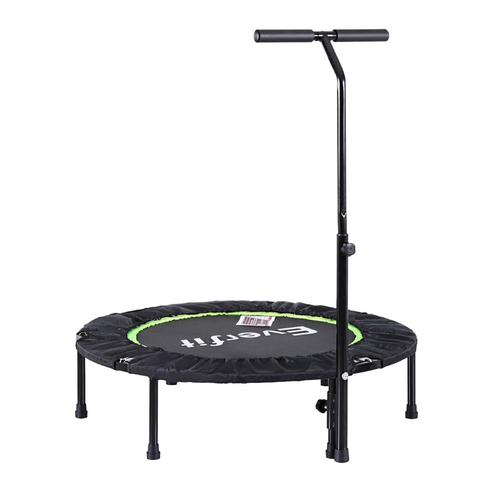 Everfit 40 Inch Foldable Fitness Trampoline With Handrail For Home Gym Trampolines