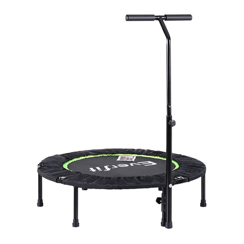 Everfit 40 Inch Foldable Fitness Trampoline With Handrail For Home Gym Trampolines