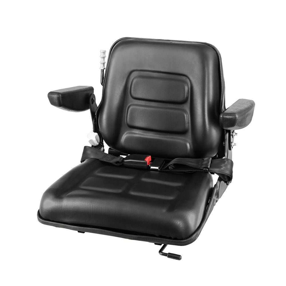 Giantz Universal Tractor Seat With Suspension And Armrests For Heavy Machinery Heavy Machinery Seats