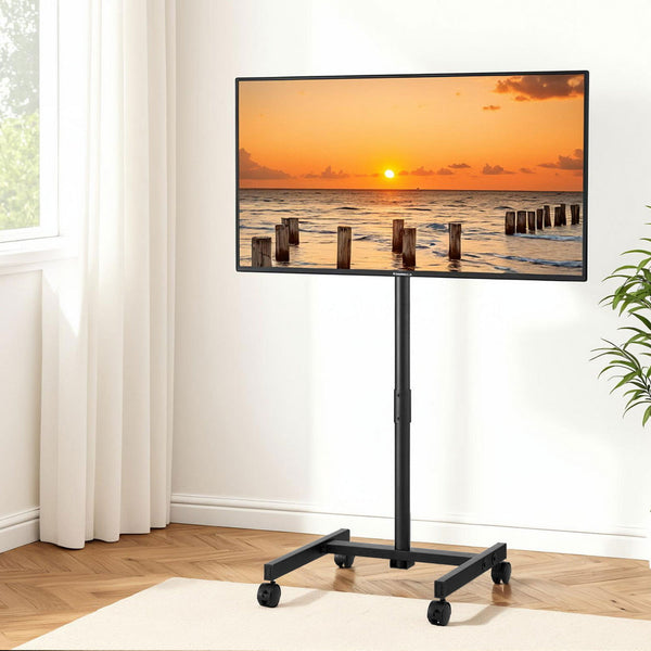 Artiss Tv Stand 13 50" Universal Mobile Adjustable Height Tv Stand With Wheels Tv Stands & Mounts