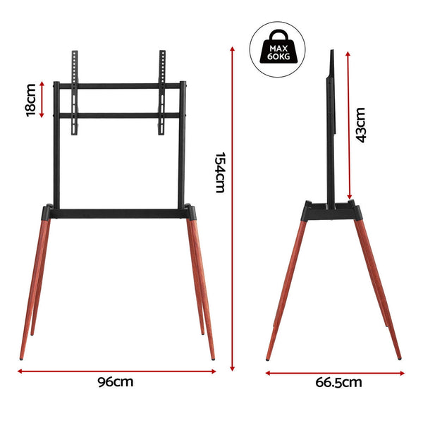 Artiss Tv Stand 32 75 Inch Led Lcd Screen Wooden Floor Easel Height Adjustable Tv Stands & Mounts
