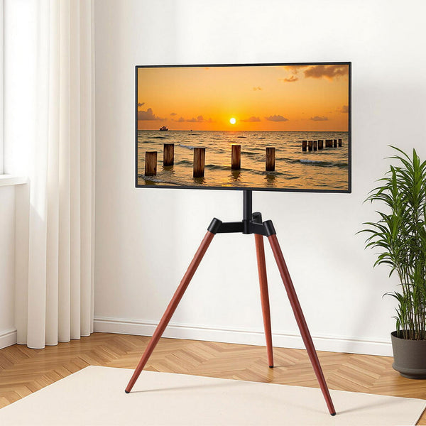 Artiss Tv Stand 32 65 Inch Led Lcd Screen Wooden Tripod Easel Height Adjustable Tv Stands & Mounts