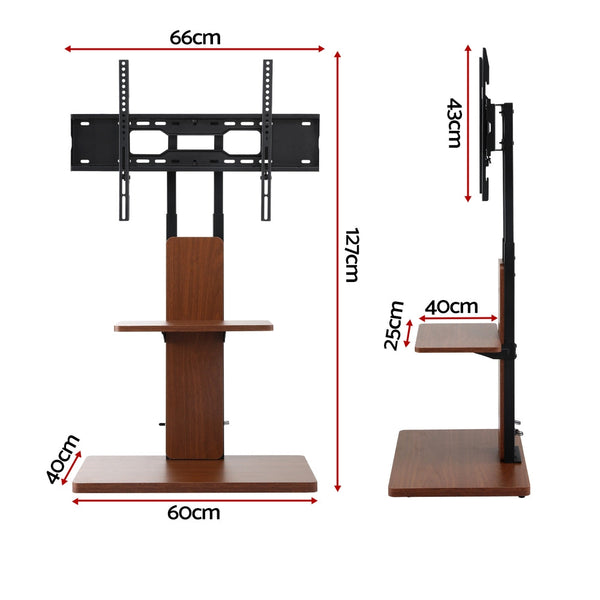 Artiss Tv Stand 32 70" Wooden Tray Swivel Height Adjustable Tv Stands & Entertainment Units