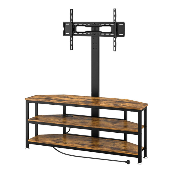 Artiss Corner Tv Stand With Mount For 32 70" Tvs In Black Walnut Tv Stands & Entertainment Units