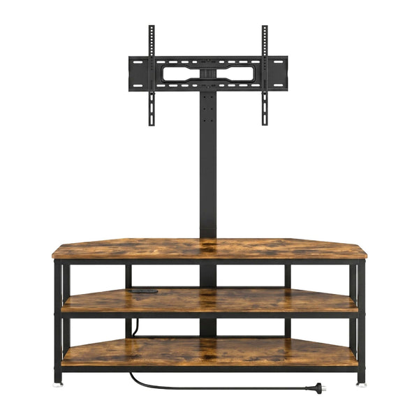 Artiss Corner Tv Stand With Mount For 32 70" Tvs In Black Walnut Tv Stands & Entertainment Units
