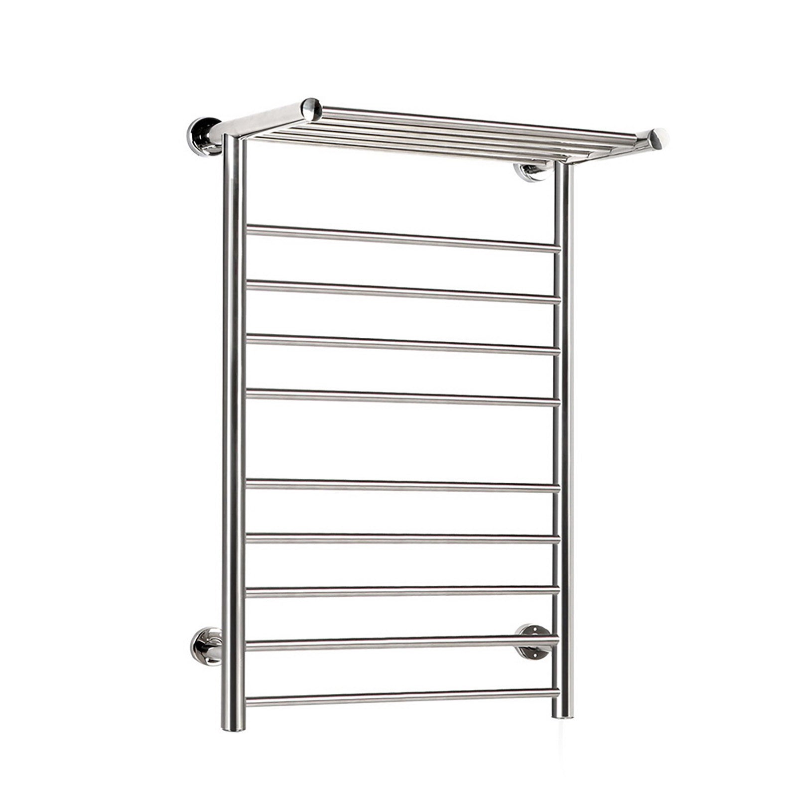 Devanti Electric Heated Towel Rail Rack 14 Bars Wall Mounted Clothes Dry Warmer Towel Racks