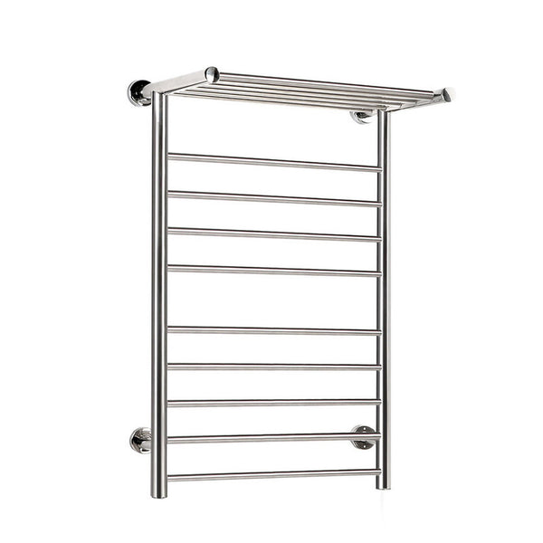 Devanti Electric Heated Towel Rail Rack 14 Bars Wall Mounted Clothes Dry Warmer Towel Racks