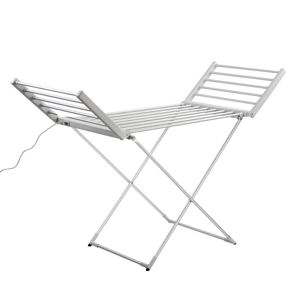 Devanti Electric Heated Towel Rail Rack 18 Bars Freestanding Clothes Dry Warmer Towel Racks