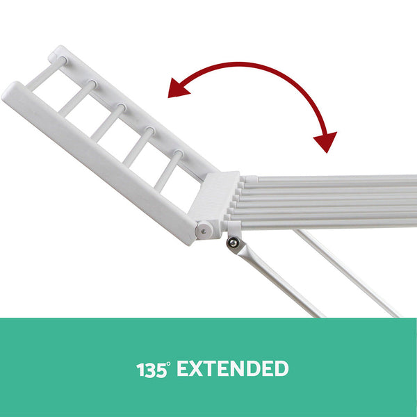 Devanti Electric Heated Towel Rail Rack 18 Bars Freestanding Clothes Dry Warmer Towel Racks