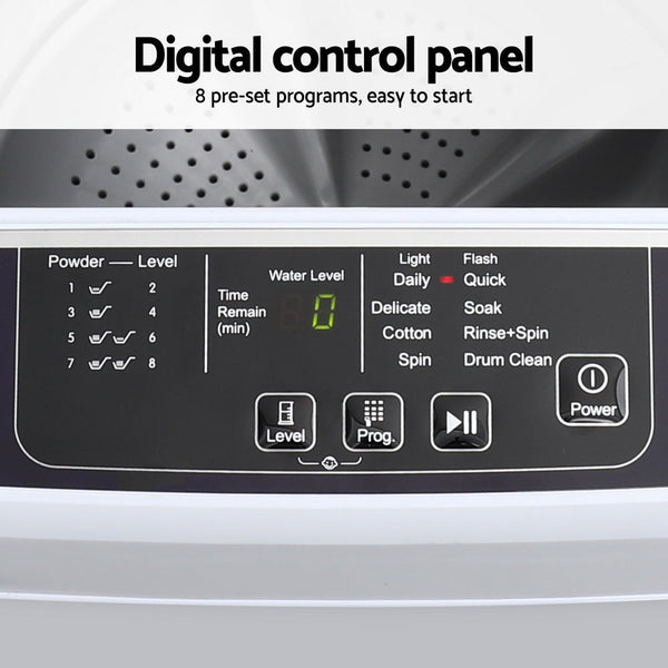 Devanti 6Kg Top Load Washing Machine White Washing Machines