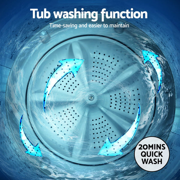 Devanti 6Kg Top Load Washing Machine White Washing Machines