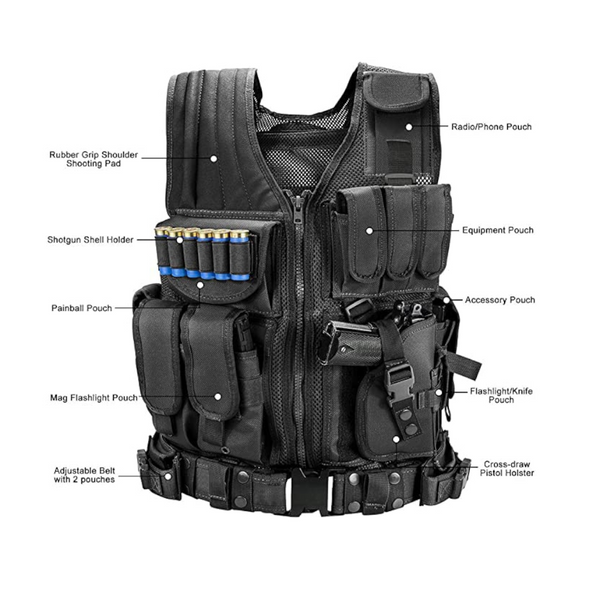 Tactical Vest Military Combat Army Armor Molle Airsoft Plate Carrier Swat Outdoor Fishing Cs Training Vests