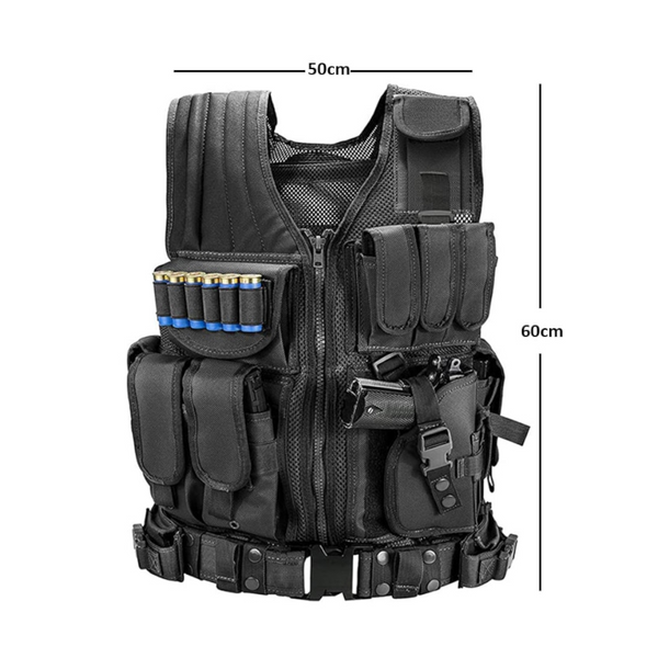 Tactical Vest Military Combat Army Armor Molle Airsoft Plate Carrier Swat Outdoor Fishing Cs Training Vests