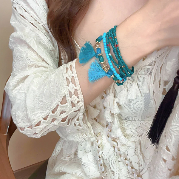 Tassel Rice Bead Bracelet Bracelets
