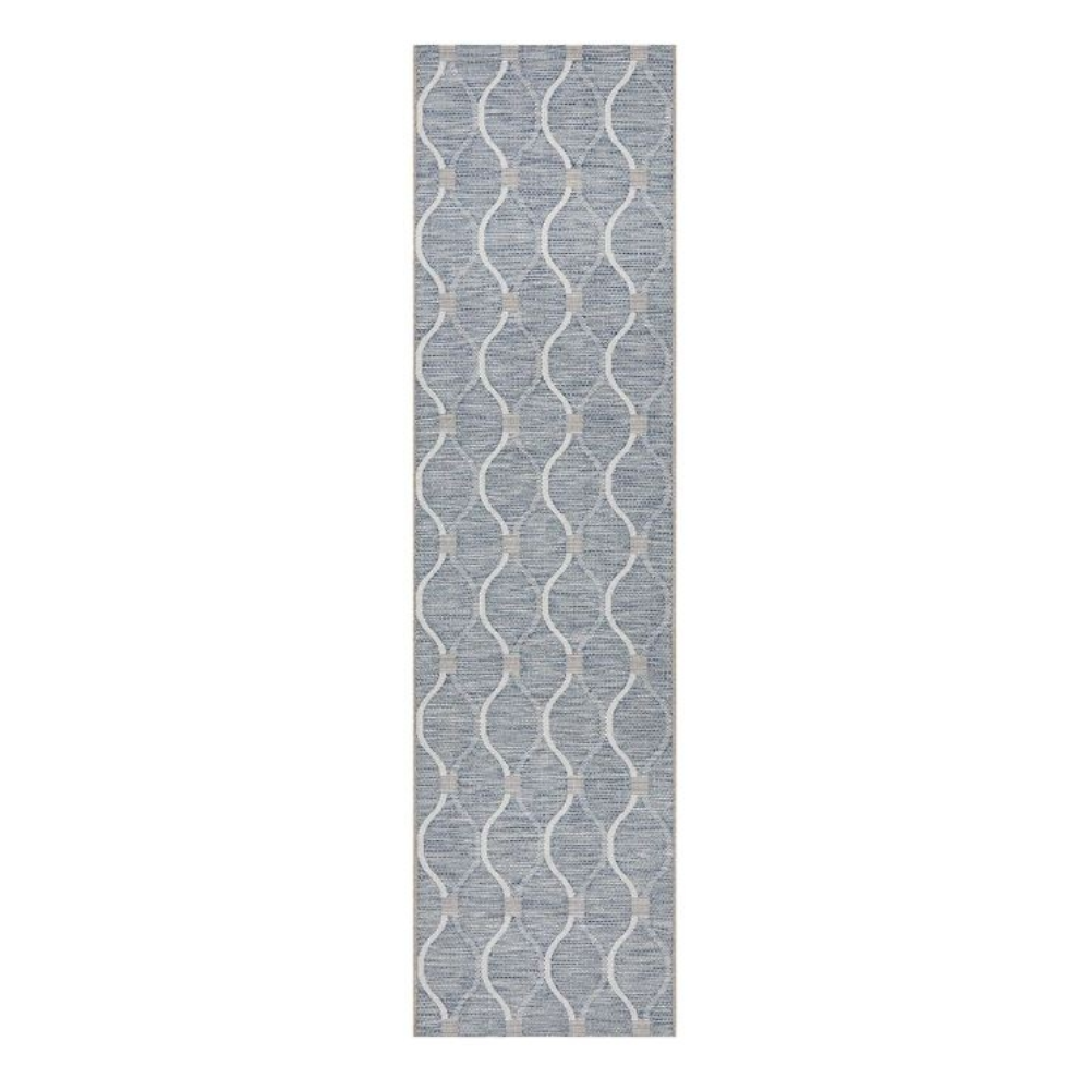 Rug Culture Terrace 5501 Blue Runner By Rugs