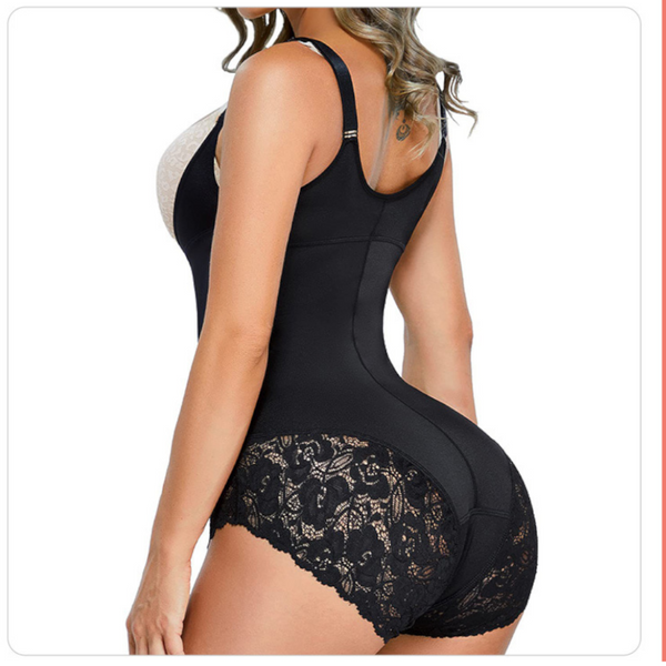 Tight Fitting One Piece Triangular Zipper Shapewear