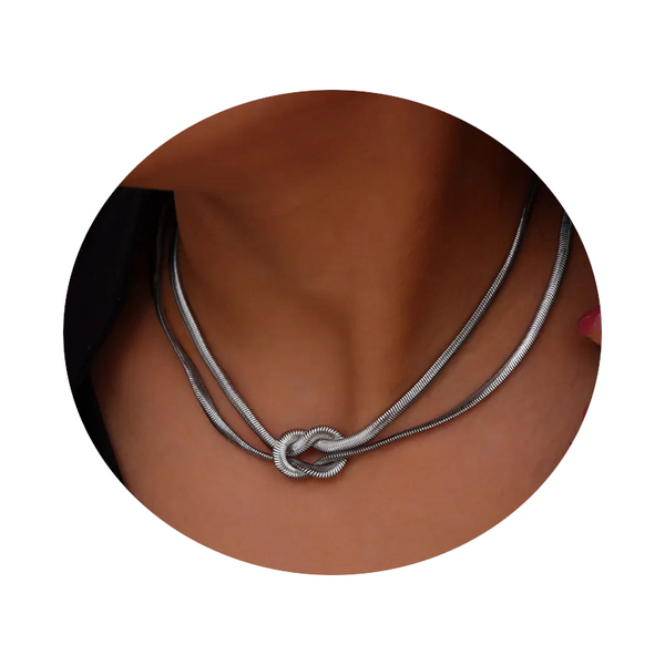 Titanium Steel Knot Necklace Necklaces & Pendants