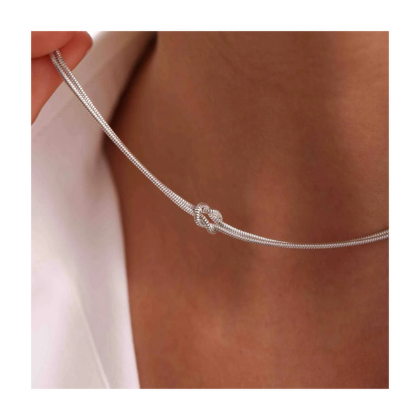 Titanium Steel Knotted Necklace Necklaces & Pendants