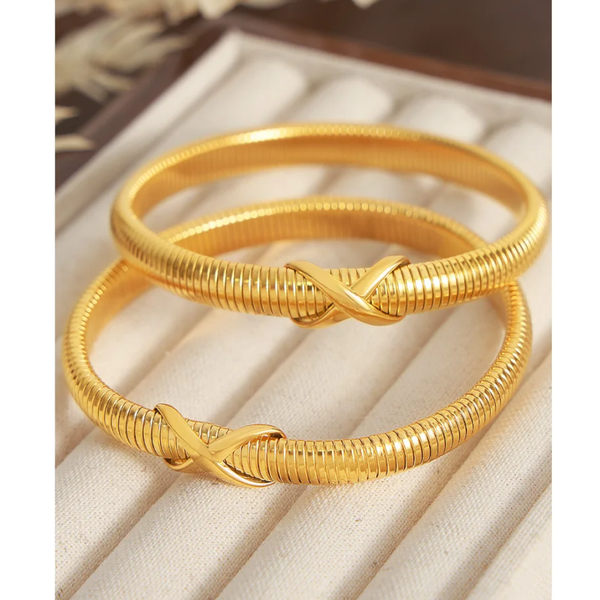 Titanium Steel Spring Shape Bracelet Bracelets