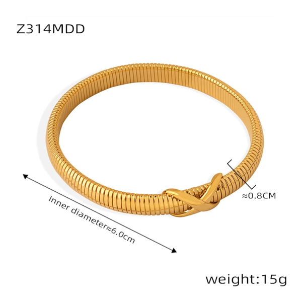 Titanium Steel Spring Shape Bracelet Bracelets