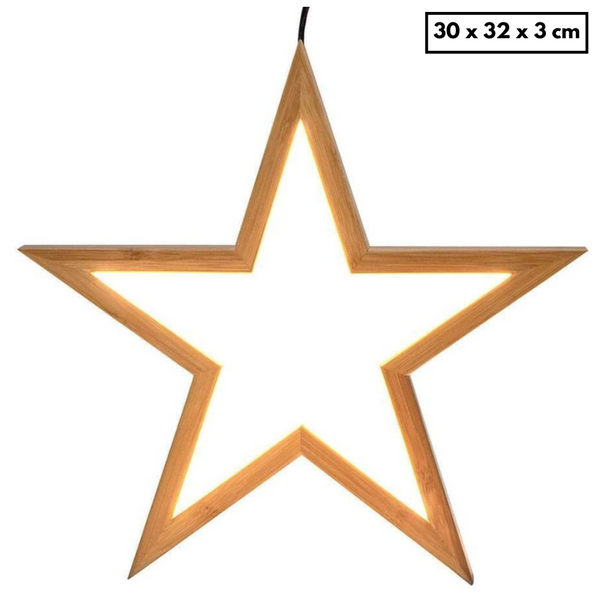 Br Home Ceiling Bamboo Star Led Hanging Lamp Natural Decor Lighting Pendant Chandeliers & Ceiling Fixtures
