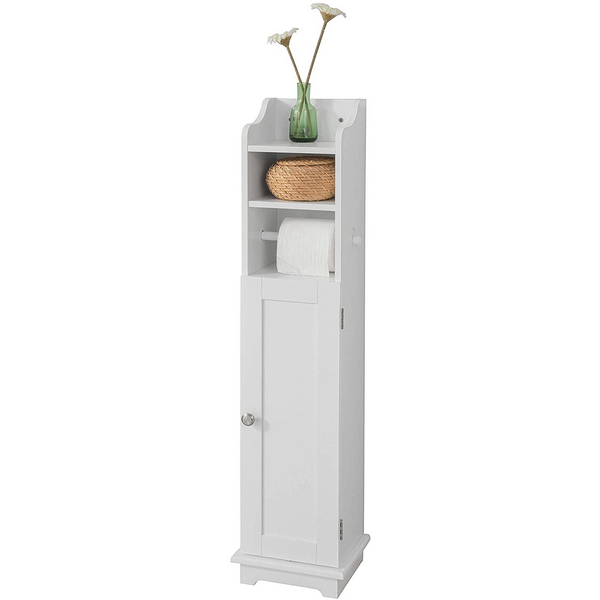 Toilet Paper Holder With Storage Freestanding Cabinet Brush And Dispenser 20X100x18 Cm Toilet Paper Holders & Storage
