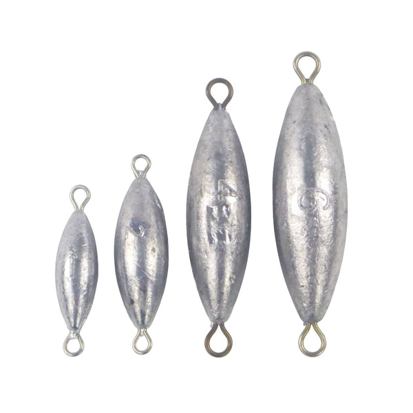 Swimerz Torpedo Trolling Sinker Pack Lead Assorted Sizes. Qty 68 Sinkers & Weights