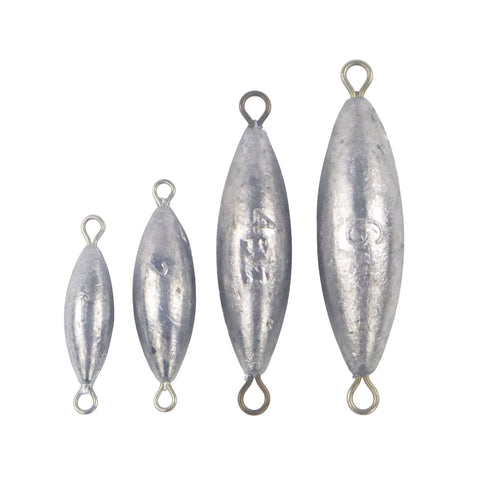 Swimerz Torpedo Trolling Sinker Pack Lead Assorted Sizes. Qty 68 Sinkers & Weights