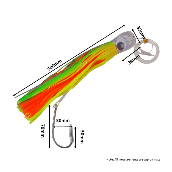Swimerz Trolling Lure Rigs 95Gm 23Cml Size 8/0 Hook Tuna Dinner Pack Baits & Lures