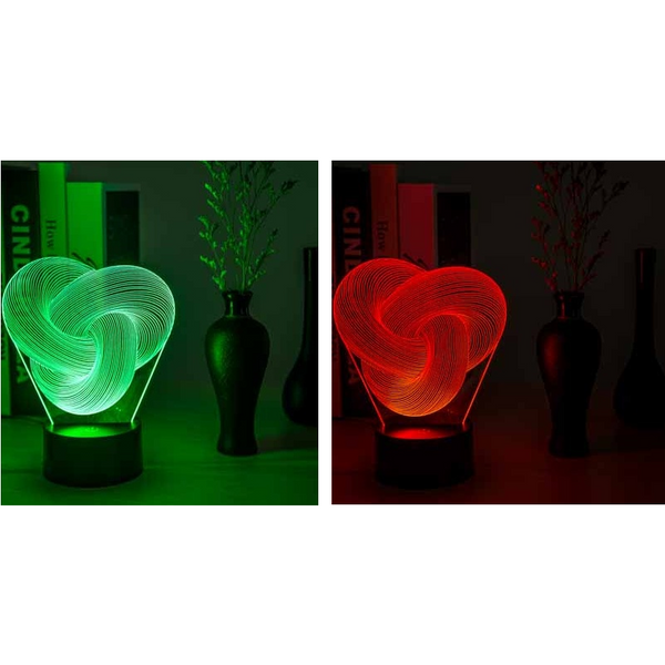 Twist Abstract Led 3D Night Light Touch Colourful Acrylic Table Lamp Decoration Lamps