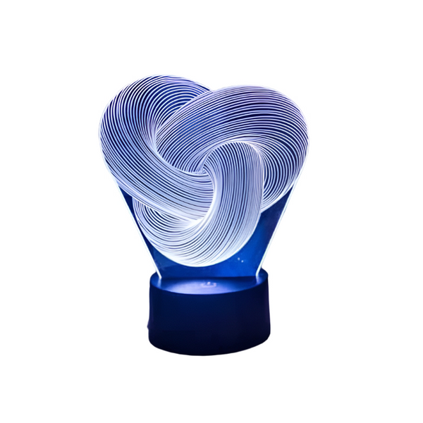 Twist Abstract Led 3D Night Light Touch Colourful Acrylic Table Lamp Decoration Lamps