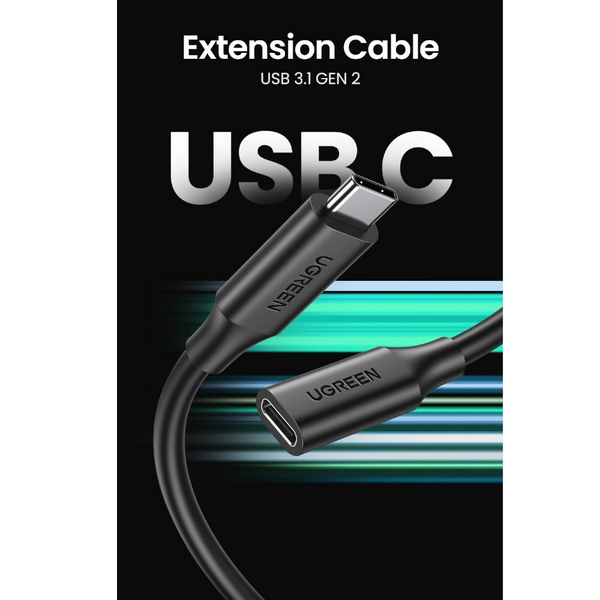 Ugreen 10387 Usb C Extension Cable 1M Usb Cables Hubs & Adapters