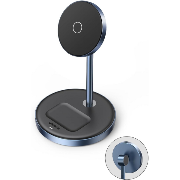 Ugreen 90668 2 In 1 Magnetic Wireless Charging Station Chargers & Cradles