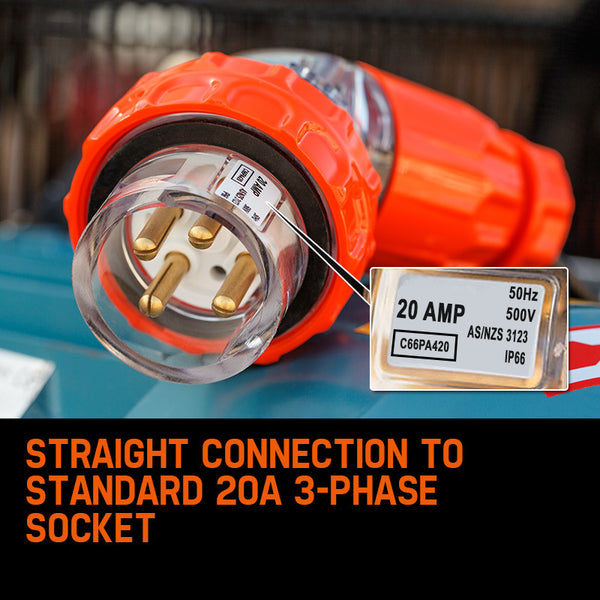 Unimac 150L 7.5Kw Electric Air Compressor Tank 115Psi Conditioning 3 Phase Air Compressors