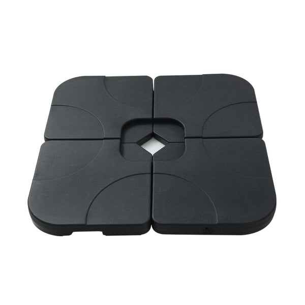 Instahut 3M Outdoor Umbrella W/Base Cantilever Beach Roma 360 Degree Tilt Black Patio Umbrellas