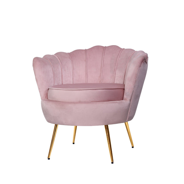 Artiss Velvet Armchair Pink Furniture For Home And Garden Sofas Armchairs Couches Sofas Armchairs & Couches
