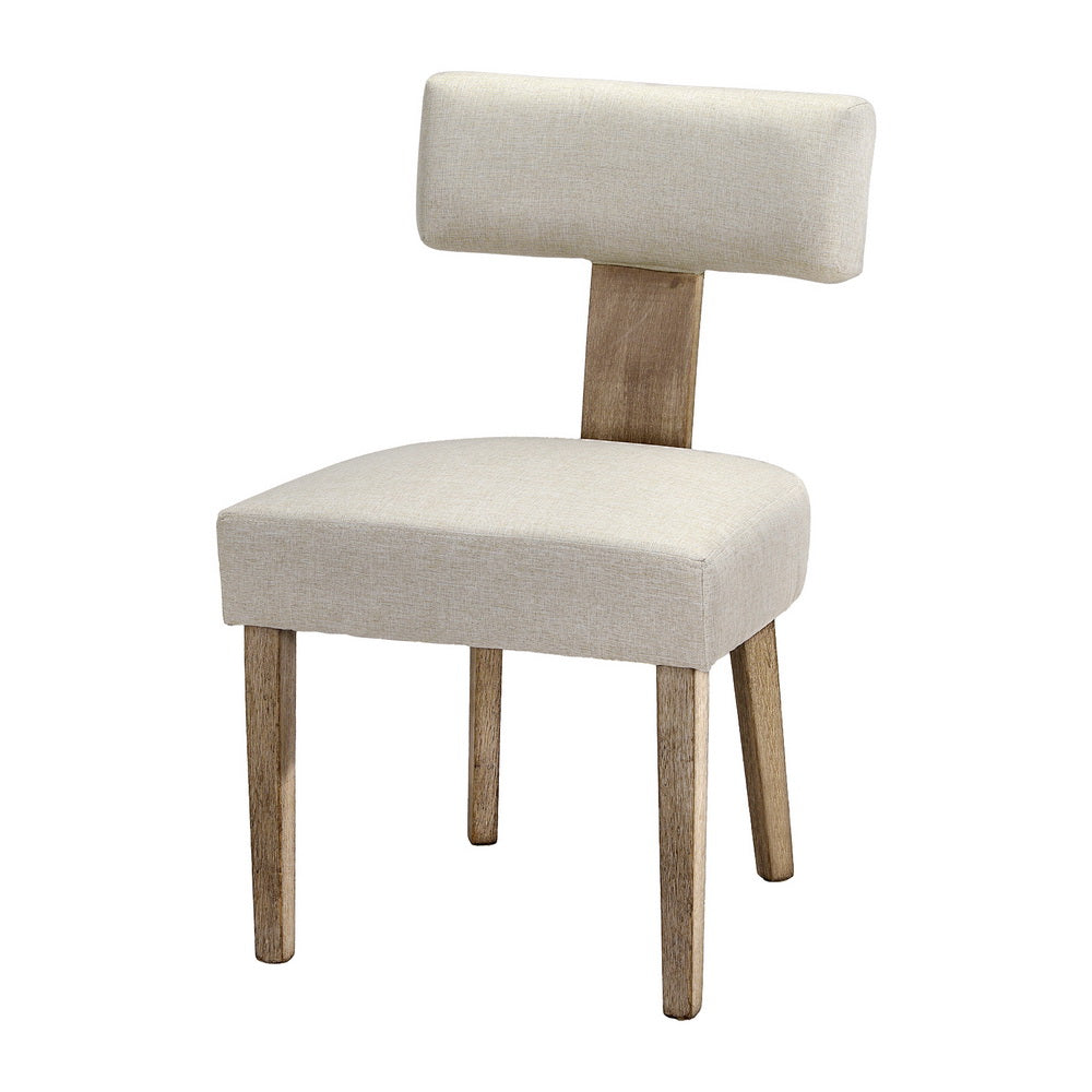 Artiss Set Of 2 Linen Fabric Beige Dining Chairs