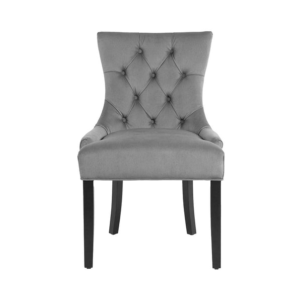 Artiss Set Of 4 Velvet French Provincial Grey Dining Chairs