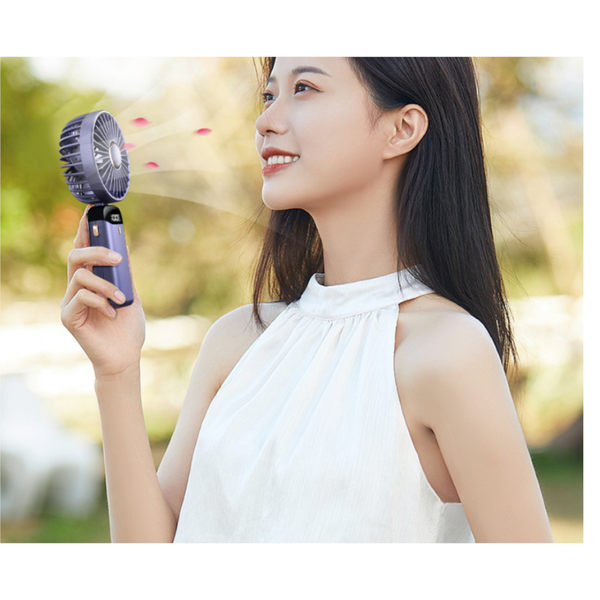Usb Rechargeable Mini Portable Handheld Electric Fan Neck Hanging Outdoor Portable Fans