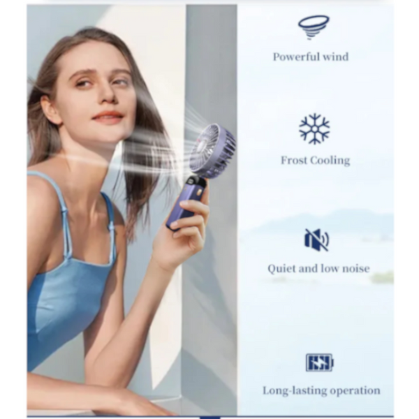 Usb Rechargeable Mini Portable Handheld Electric Fan Neck Hanging Outdoor Portable Fans