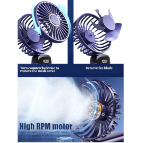 Usb Rechargeable Mini Portable Handheld Electric Fan Neck Hanging Outdoor Portable Fans