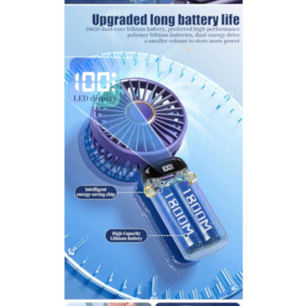 Usb Rechargeable Mini Portable Handheld Electric Fan Neck Hanging Outdoor Portable Fans