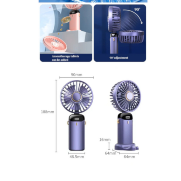 Usb Rechargeable Mini Portable Handheld Electric Fan Neck Hanging Outdoor Portable Fans