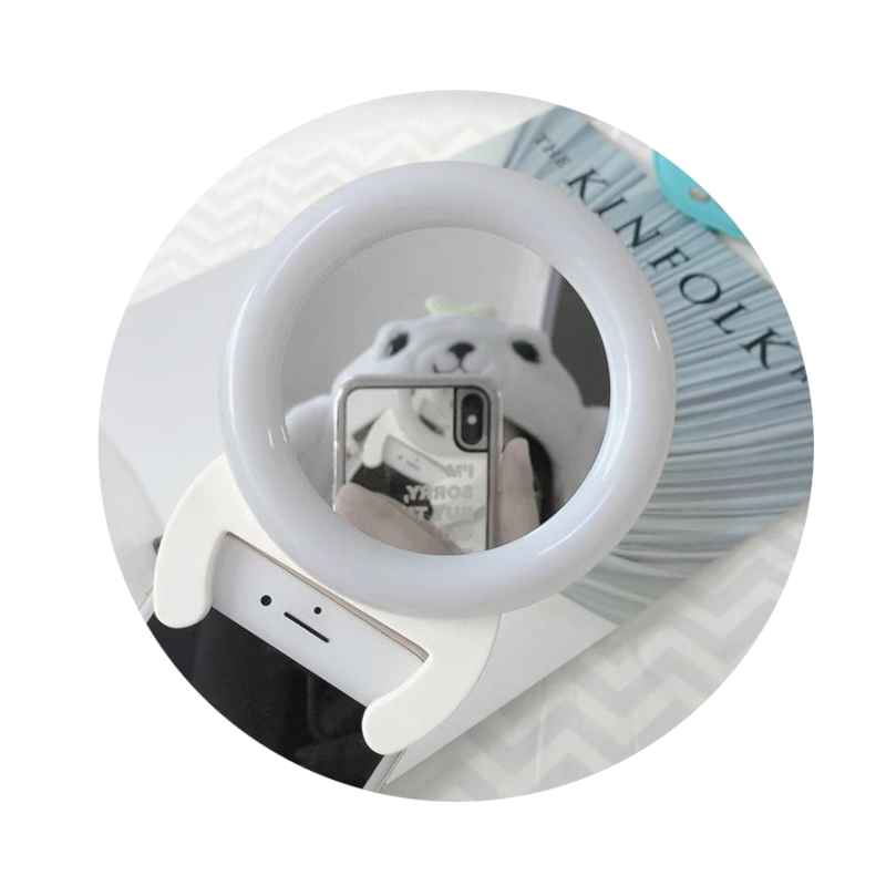 White Handheld Live Light For Mobile Self Timer Selfie Lights