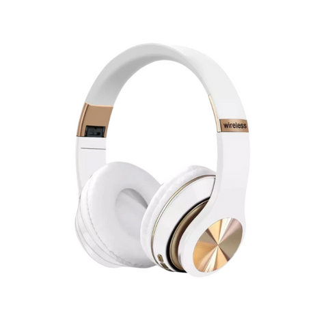 Headphone White T5 Bluetooth Wireless Noise Canceling Microphone Headsets
