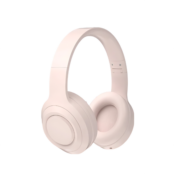 Pink Dr58 Bluetooth Headphone With Microphone Noise Reduction Foldable Headset Headsets